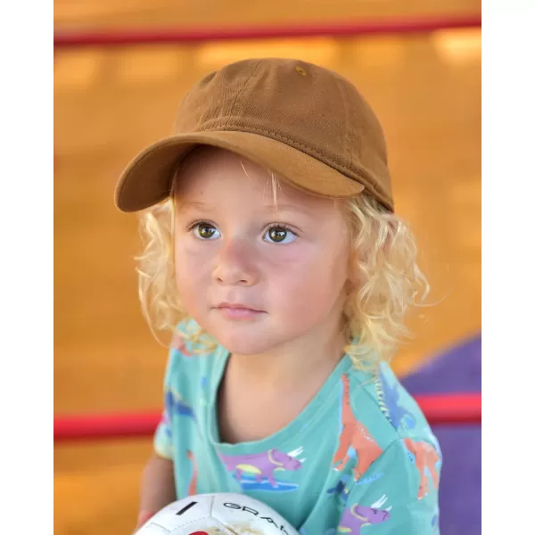 FURTALK Toddler Baseball Hat Kids Boys Girls Adjustable Washed Cotton Baseball Cap with Ponytail