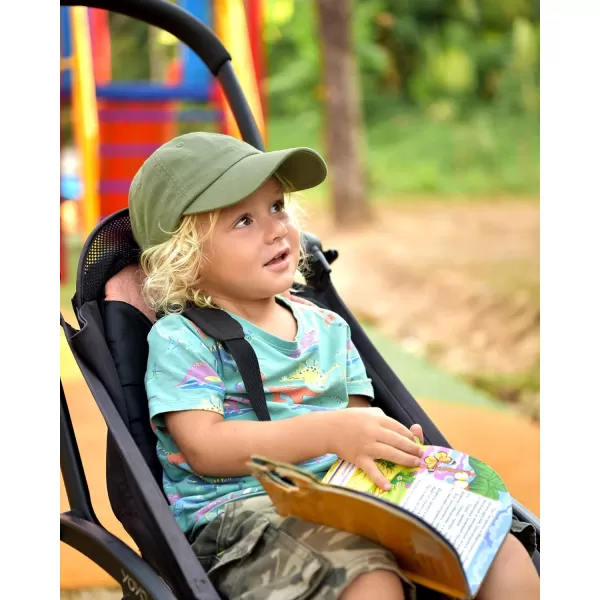 FURTALK Toddler Baseball Hat Kids Boys Girls Adjustable Washed Cotton Baseball Cap with Ponytail