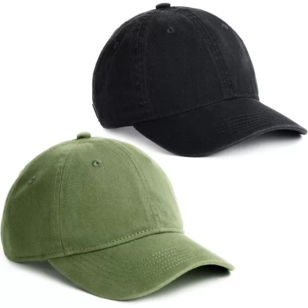 FURTALK Toddler Baseball Hat Kids Boys Girls Adjustable Washed Cotton Baseball Cap with Ponytail