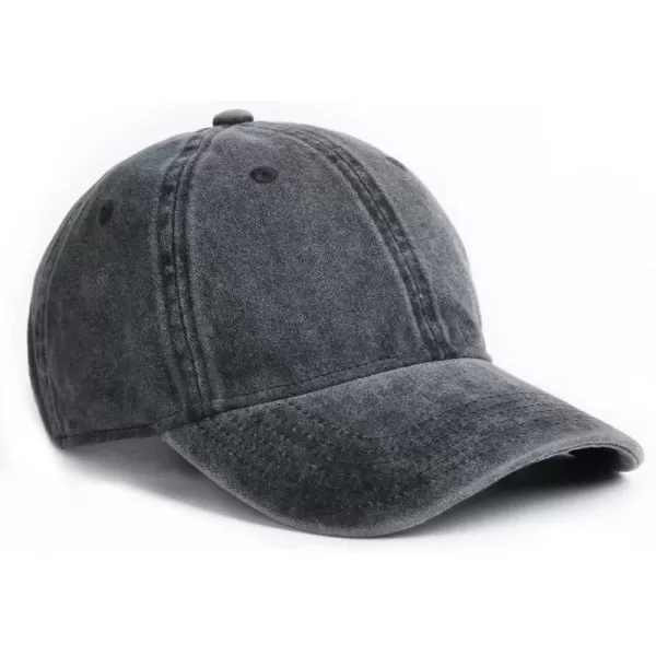 FURTALK Toddler Baseball Hat Kids Boys Girls Adjustable Washed Cotton Baseball Cap with Ponytail