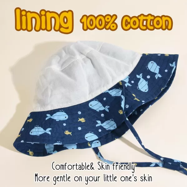 FURTALK Baby Sun Hat Toddler Boys Girls Bucket Hat for Kids 0-5 Years UPF 50+ Child Summer Hats