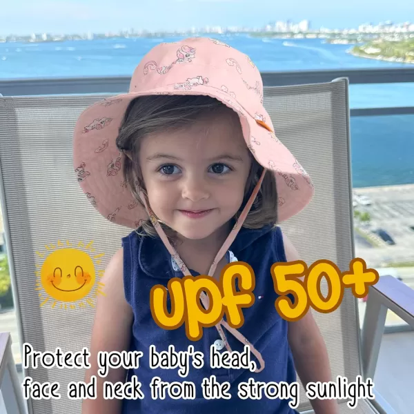 FURTALK Baby Sun Hat Toddler Boys Girls Bucket Hat for Kids 0-5 Years UPF 50+ Child Summer Hats