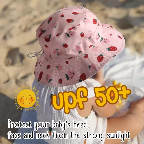 FURTALK Baby Sun Hat Toddler Boys Girls Bucket Hat for Kids 0-5 Years UPF 50+ Child Summer Hats