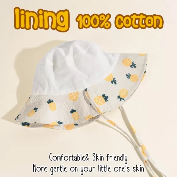 FURTALK Baby Sun Hat Toddler Boys Girls Bucket Hat for Kids 0-5 Years UPF 50+ Child Summer Hats