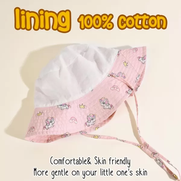 FURTALK Baby Sun Hat Toddler Boys Girls Bucket Hat for Kids 0-5 Years UPF 50+ Child Summer Hats