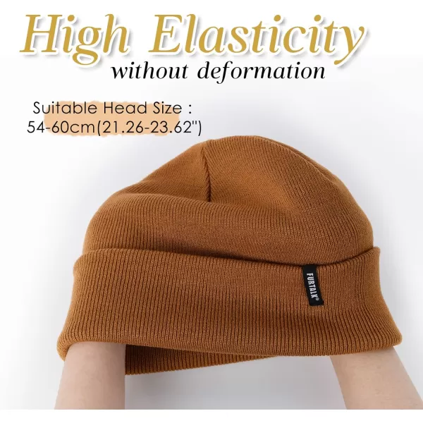 FURTALK Beanie Hat for Men Women Winter Hats for Women Men Soft Warm Unisex Cuffed Beanie Knitted Skull Cap