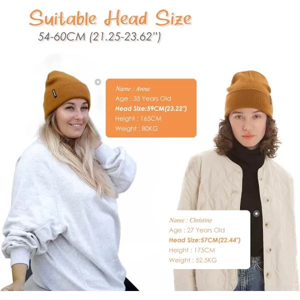 FURTALK Beanie Hat for Men Women Winter Hats for Women Men Soft Warm Unisex Cuffed Beanie Knitted Skull Cap