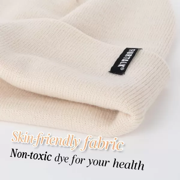 FURTALK Beanie Hat for Men Women Winter Hats for Women Men Soft Warm Unisex Cuffed Beanie Knitted Skull Cap