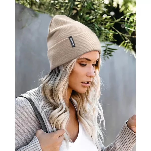 FURTALK Beanie Hat for Men Women Winter Hats for Women Men Soft Warm Unisex Cuffed Beanie Knitted Skull Cap