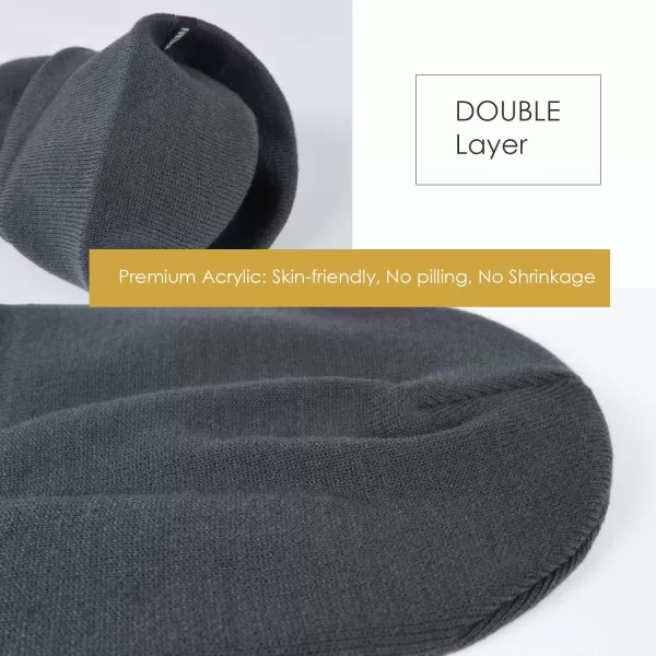 FURTALK Beanie Hat for Men Women Winter Hats for Women Men Soft Warm Unisex Cuffed Beanie Knitted Skull Cap