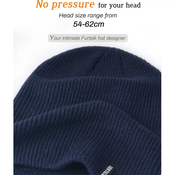 FURTALK Beanie Hat for Women Men Winter Hat Womens Cuffed Beanies Knit Skull Cap Warm Ski Hats