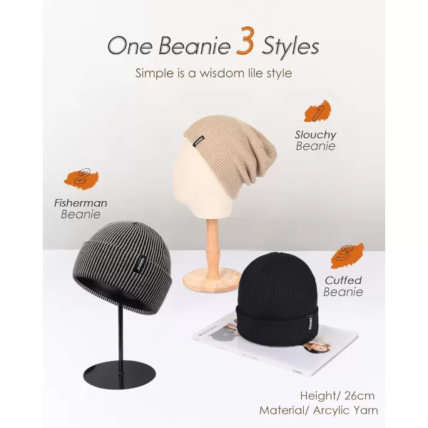 FURTALK Beanie Hat for Women Men Winter Hat Womens Cuffed Beanies Knit Skull Cap Warm Ski Hats