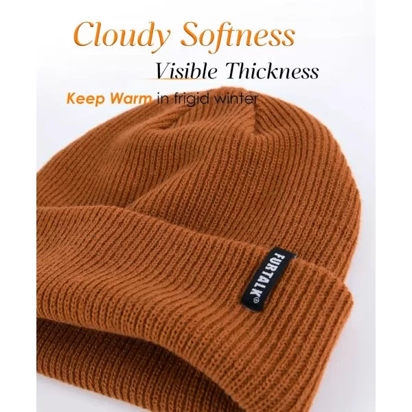 FURTALK Beanie Hat for Women Men Winter Hat Womens Cuffed Beanies Knit Skull Cap Warm Ski Hats