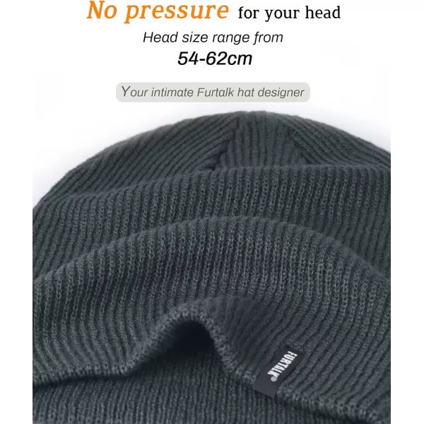 FURTALK Beanie Hat for Women Men Winter Hat Womens Cuffed Beanies Knit Skull Cap Warm Ski Hats
