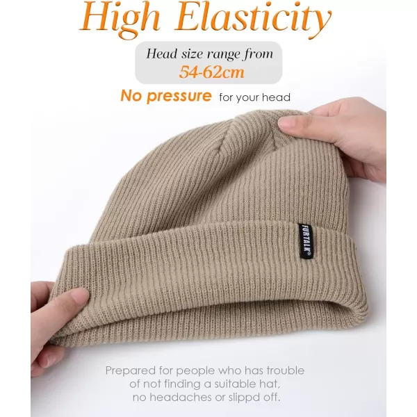 FURTALK Beanie Hat for Women Men Winter Hat Womens Cuffed Beanies Knit Skull Cap Warm Ski Hats