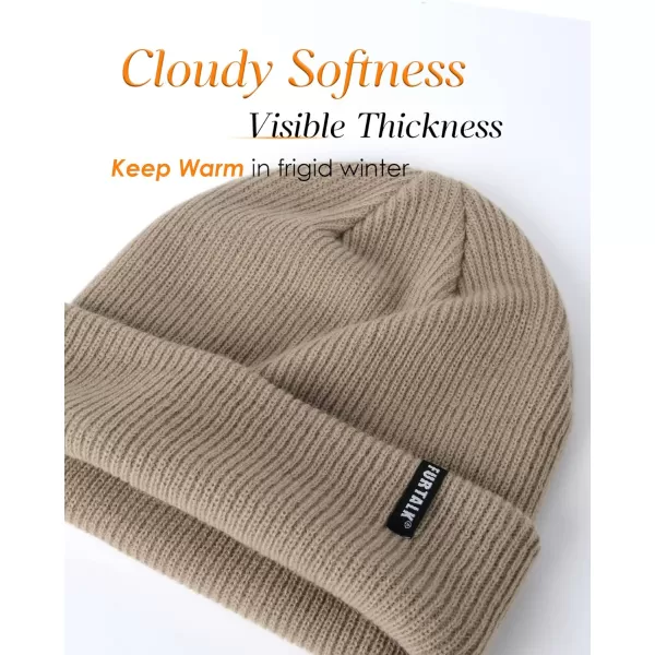 FURTALK Beanie Hat for Women Men Winter Hat Womens Cuffed Beanies Knit Skull Cap Warm Ski Hats