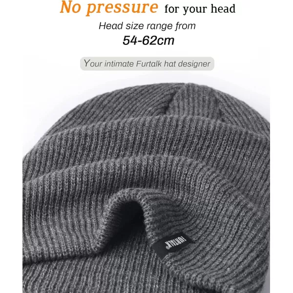 FURTALK Beanie Hat for Women Men Winter Hat Womens Cuffed Beanies Knit Skull Cap Warm Ski Hats