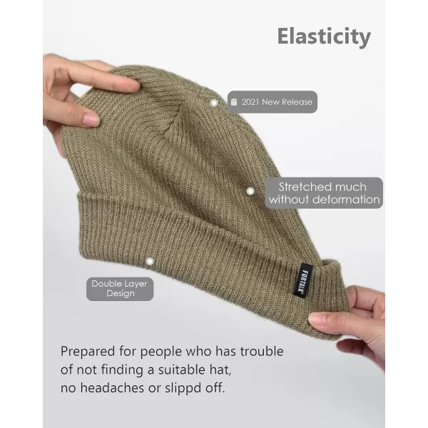 FURTALK Beanie Hat for Women Men Winter Hat Womens Cuffed Beanies Knit Skull Cap Warm Ski Hats