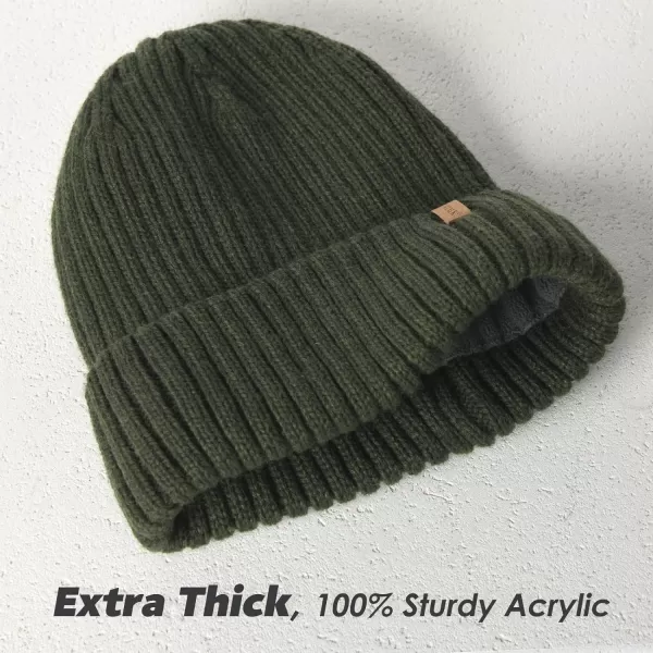 FURTALK Beanie Men Women Warm Winter Hats Acrylic Knit Cuffed Beanie Daily Beanie Hat Unisex Plain Skull Cap