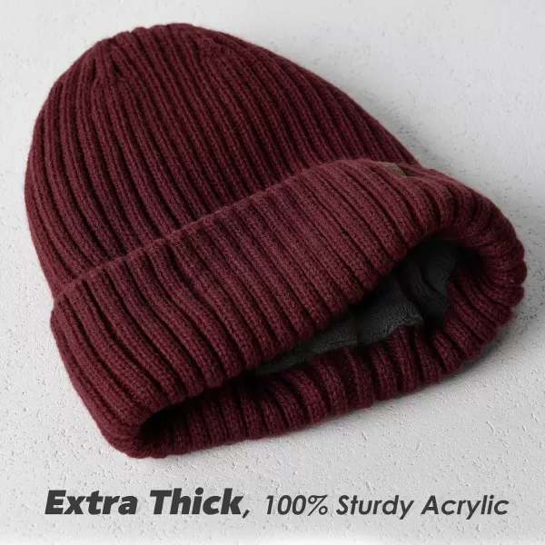 FURTALK Beanie Men Women Warm Winter Hats Acrylic Knit Cuffed Beanie Daily Beanie Hat Unisex Plain Skull Cap