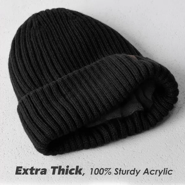 FURTALK Beanie Men Women Warm Winter Hats Acrylic Knit Cuffed Beanie Daily Beanie Hat Unisex Plain Skull Cap