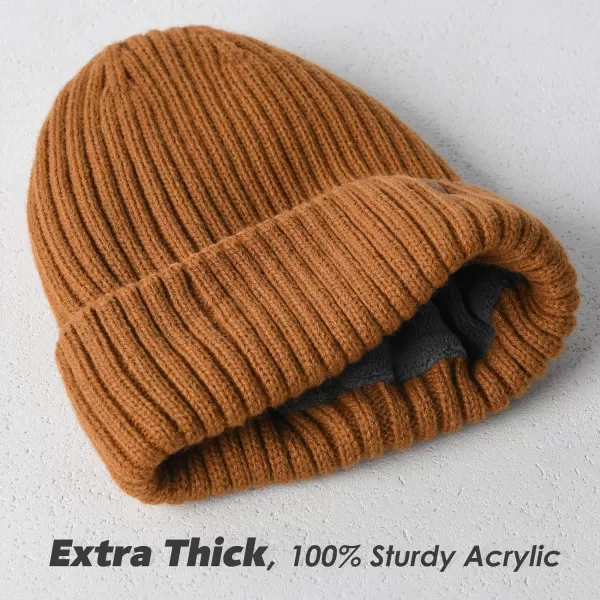 FURTALK Beanie Men Women Warm Winter Hats Acrylic Knit Cuffed Beanie Daily Beanie Hat Unisex Plain Skull Cap