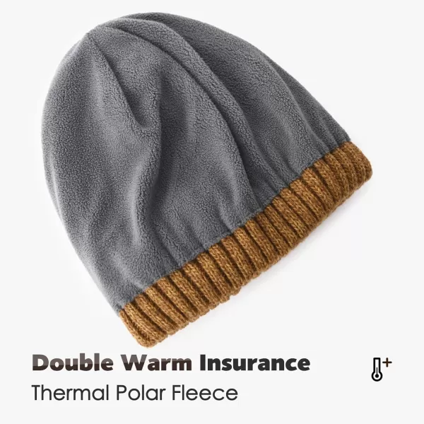 FURTALK Beanie Men Women Warm Winter Hats Acrylic Knit Cuffed Beanie Daily Beanie Hat Unisex Plain Skull Cap