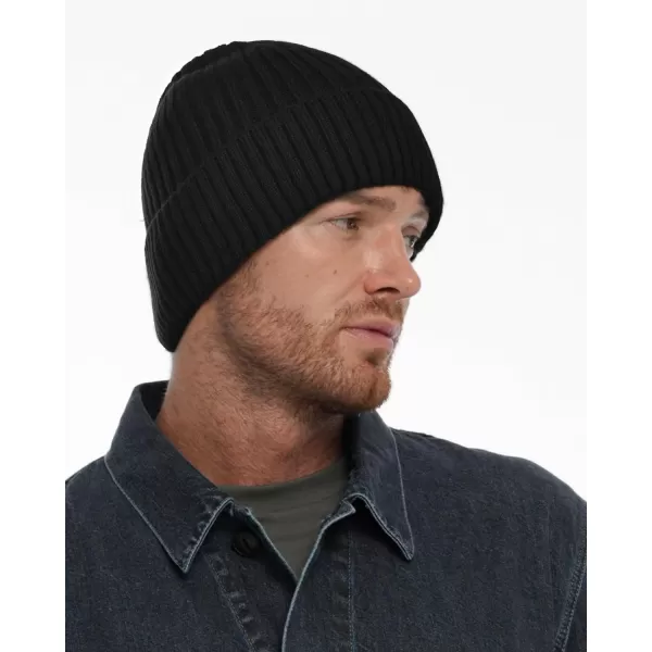FURTALK Beanie Men Women Warm Winter Hats Acrylic Knit Cuffed Beanie Daily Beanie Hat Unisex Plain Skull Cap