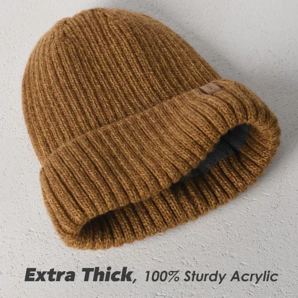 FURTALK Beanie Men Women Warm Winter Hats Acrylic Knit Cuffed Beanie Daily Beanie Hat Unisex Plain Skull Cap