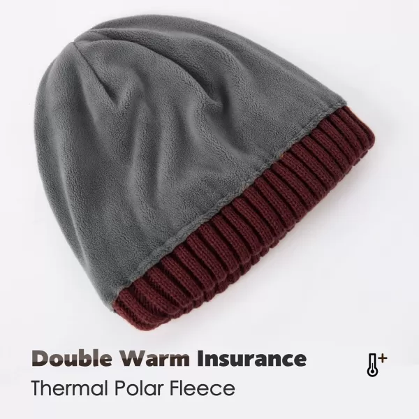 FURTALK Beanie Men Women Warm Winter Hats Acrylic Knit Cuffed Beanie Daily Beanie Hat Unisex Plain Skull Cap