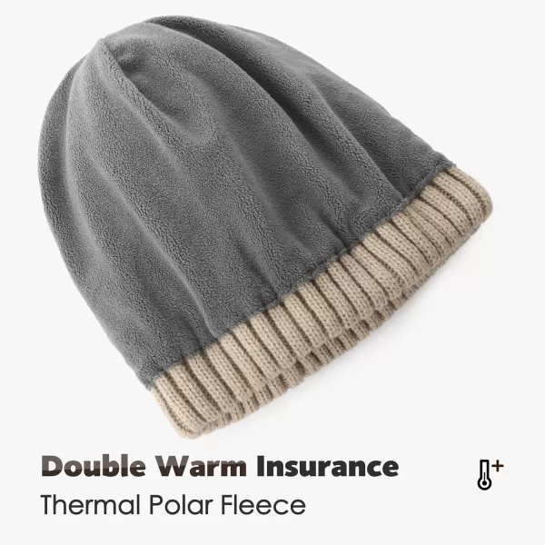 FURTALK Beanie Men Women Warm Winter Hats Acrylic Knit Cuffed Beanie Daily Beanie Hat Unisex Plain Skull Cap