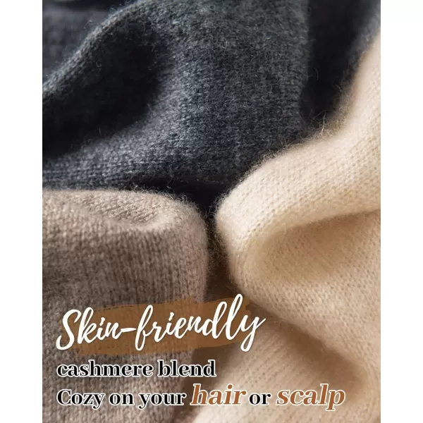 FURTALK Cashmere Slouchy Beanies for Women Winter Hats Soft Warm Beanie Hat Ladies Wool Knitting Skull Beanies