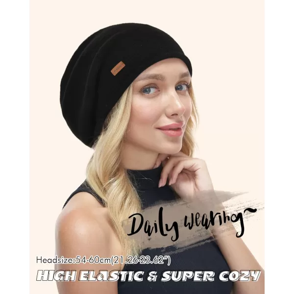 FURTALK Cashmere Slouchy Beanies for Women Winter Hats Soft Warm Beanie Hat Ladies Wool Knitting Skull Beanies