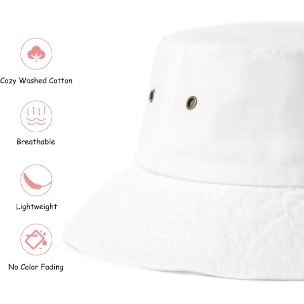 FURTALK Kids Bucket Hat Cotton Summer Toddler Sun Hat for Boys Girls Bucket Hat with Strings