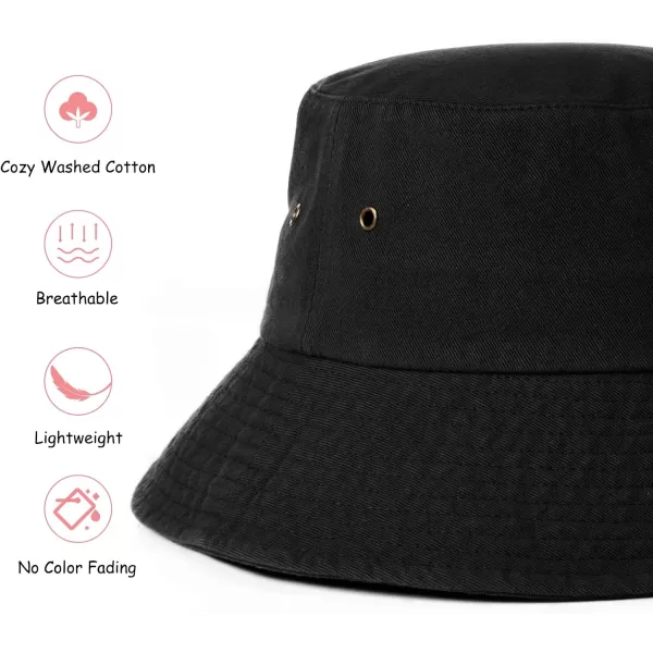 FURTALK Kids Bucket Hat Cotton Summer Toddler Sun Hat for Boys Girls Bucket Hat with Strings