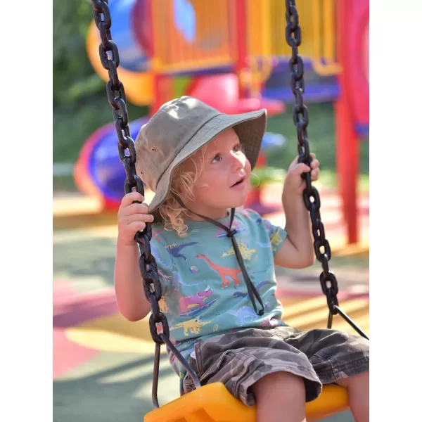 FURTALK Kids Bucket Hat Cotton Summer Toddler Sun Hat for Boys Girls Bucket Hat with Strings