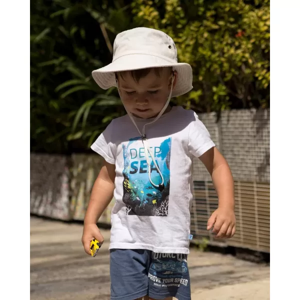 FURTALK Kids Bucket Hat Cotton Summer Toddler Sun Hat for Boys Girls Bucket Hat with Strings