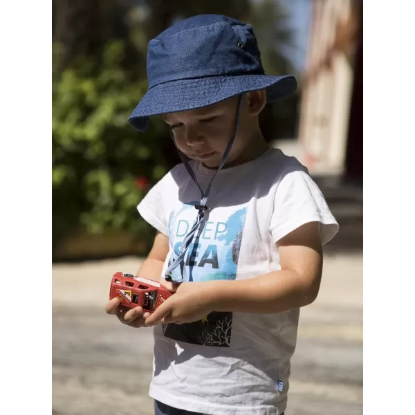FURTALK Kids Bucket Hat Cotton Summer Toddler Sun Hat for Boys Girls Bucket Hat with Strings