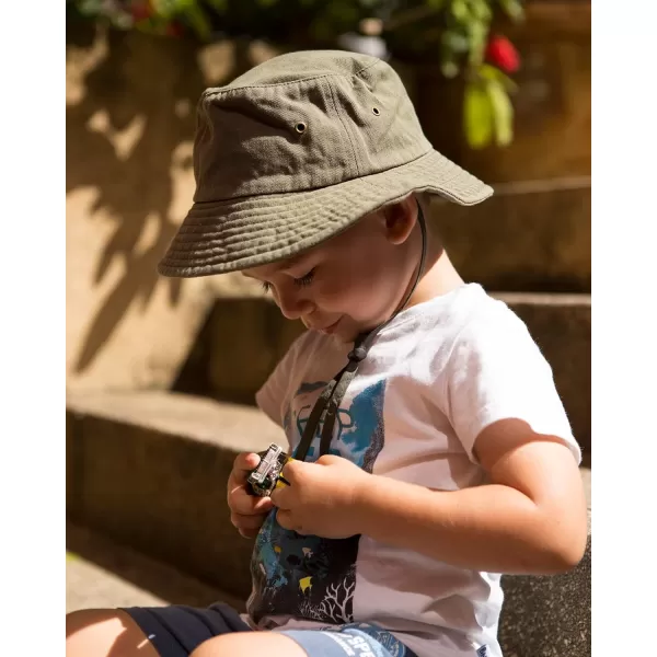FURTALK Kids Bucket Hat Cotton Summer Toddler Sun Hat for Boys Girls Bucket Hat with Strings