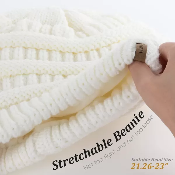 FURTALK Knit Beanie Hats for Women Men Fleece Lined Ski Skull Cap Slouchy Winter Hat