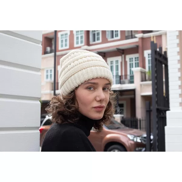 FURTALK Knit Beanie Hats for Women Men Fleece Lined Ski Skull Cap Slouchy Winter Hat