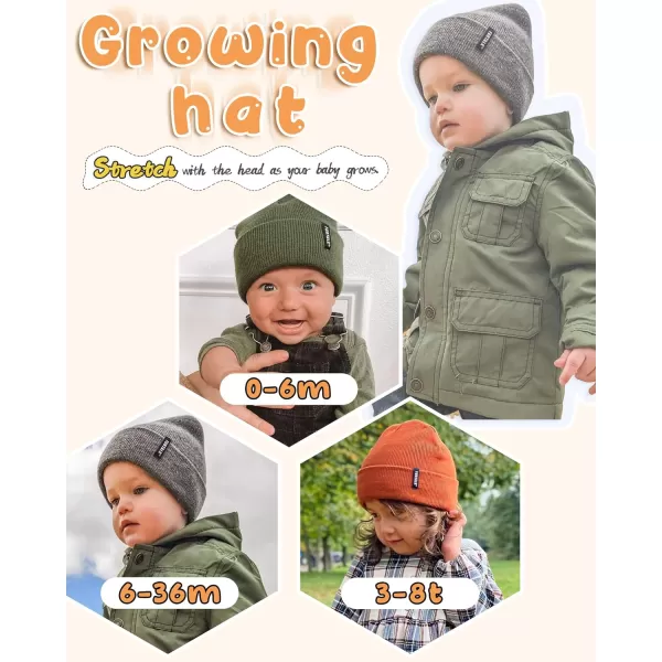 FURTALK Toddler Beanie Baby Boys Girls Beanies Kids Knit Winter Hats for 0-15 Years