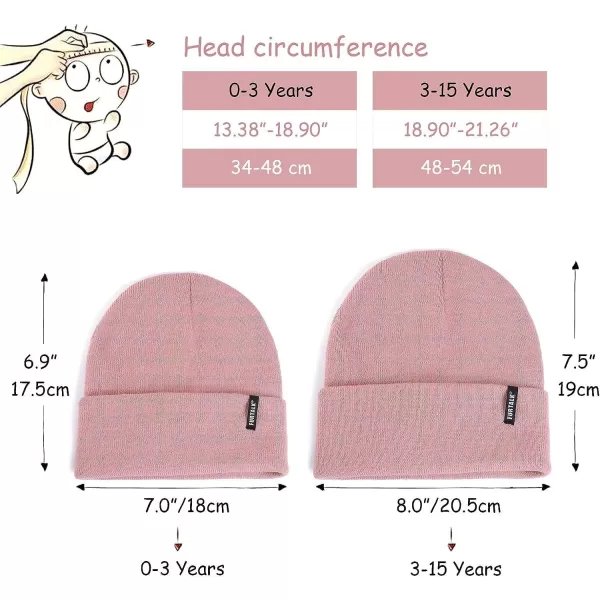 FURTALK Toddler Beanie Baby Boys Girls Beanies Kids Knit Winter Hats for 0-15 Years