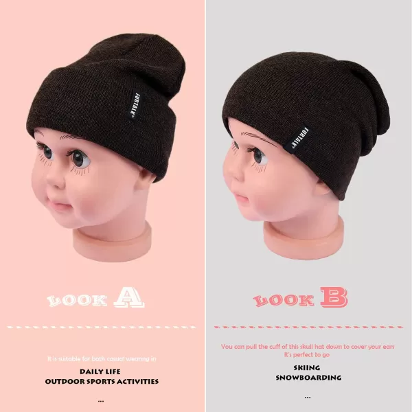 FURTALK Toddler Beanie Baby Boys Girls Beanies Kids Knit Winter Hats for 0-15 Years