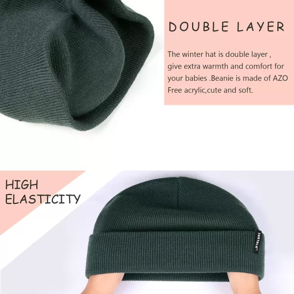 FURTALK Toddler Beanie Baby Boys Girls Beanies Kids Knit Winter Hats for 0-15 Years