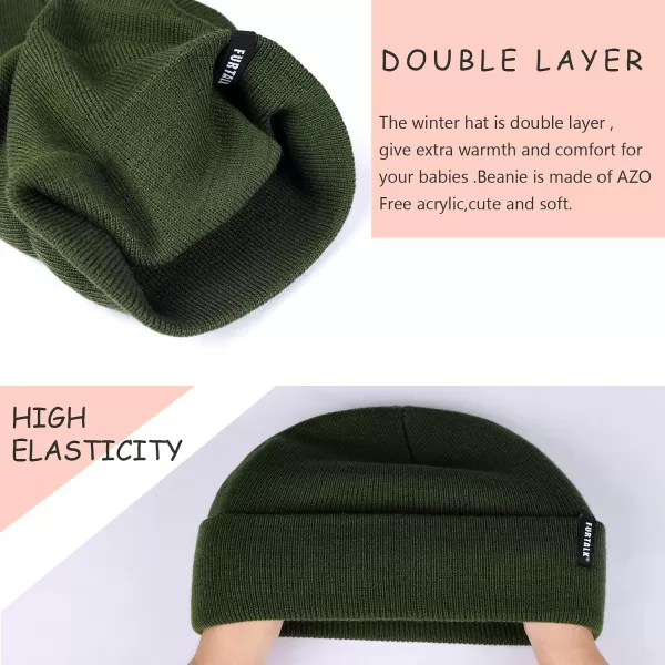 FURTALK Toddler Beanie Baby Boys Girls Beanies Kids Knit Winter Hats for 0-15 Years