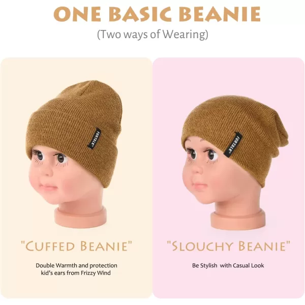 FURTALK Toddler Beanie Baby Boys Girls Beanies Kids Knit Winter Hats for 0-15 Years