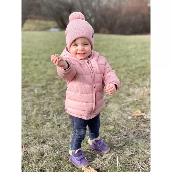 FURTALK Toddler Winter Hat Baby Boys Girls Pom Pom Beanie Hat Double Layer Kids Knit Winter Pom Hats