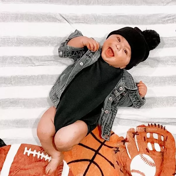FURTALK Toddler Winter Hat Baby Boys Girls Pom Pom Beanie Hat Double Layer Kids Knit Winter Pom Hats