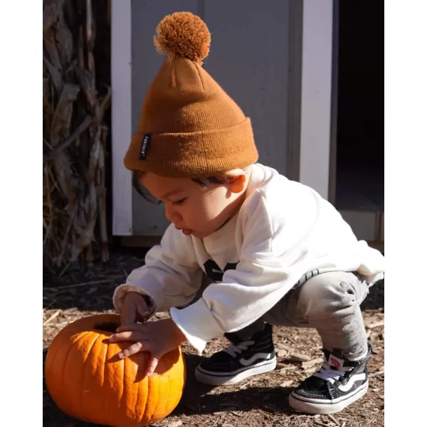 FURTALK Toddler Winter Hat Baby Boys Girls Pom Pom Beanie Hat Double Layer Kids Knit Winter Pom Hats